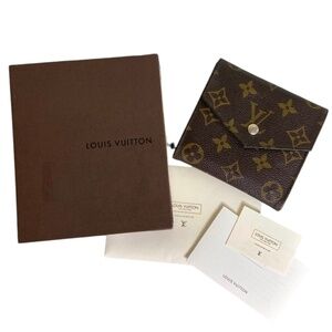 Authentic Louis Vuitton Vintage Monogram Elise Compact Wallet w/ Box Papers SLG